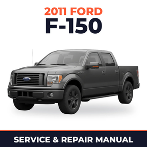 2011 Ford F-150 service and repair manual cover with vehicle photo
