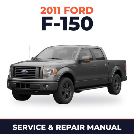 2011 Ford F-150 service and repair manual cover with vehicle photo