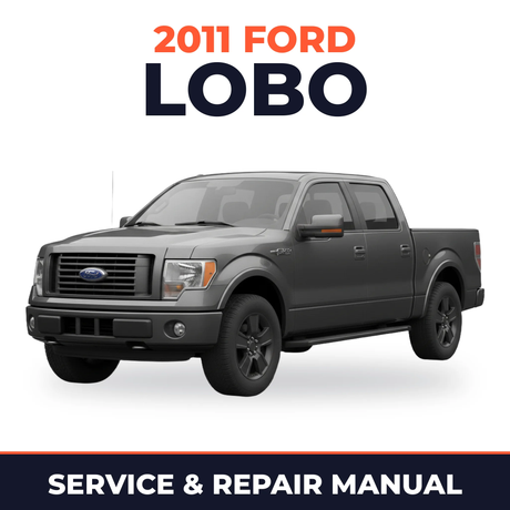 2011 Ford Lobo service and repair manual cover with vehicle photo