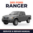 2011 Ford Ranger service and repair manual cover with vehicle photo