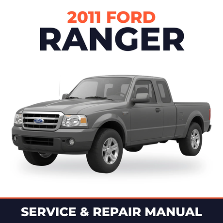2011 Ford Ranger service and repair manual cover with vehicle photo