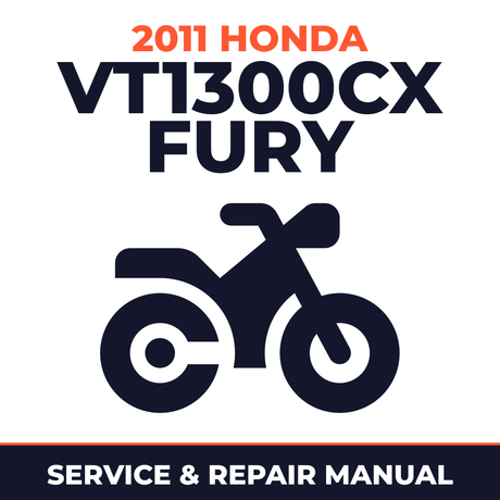 2011 Honda VT1300CX Fury Service and Repair Manual - motorcycle workshop manual cover