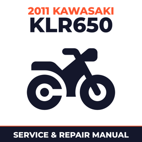 2011 Kawasaki KLR650 Service and Repair Manual - motorcycle workshop manual cover