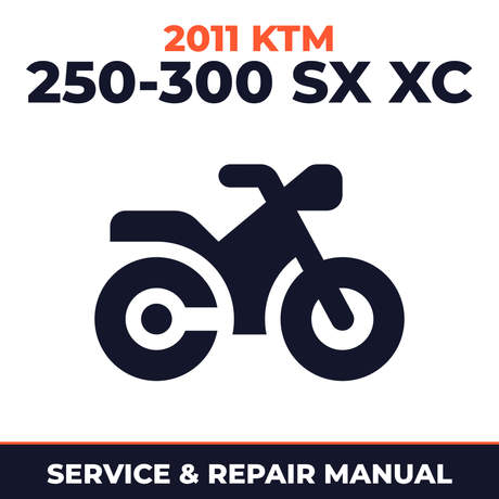 2011 KTM 250-300 SX XC Service and Repair Manual - motorcycle workshop manual cover
