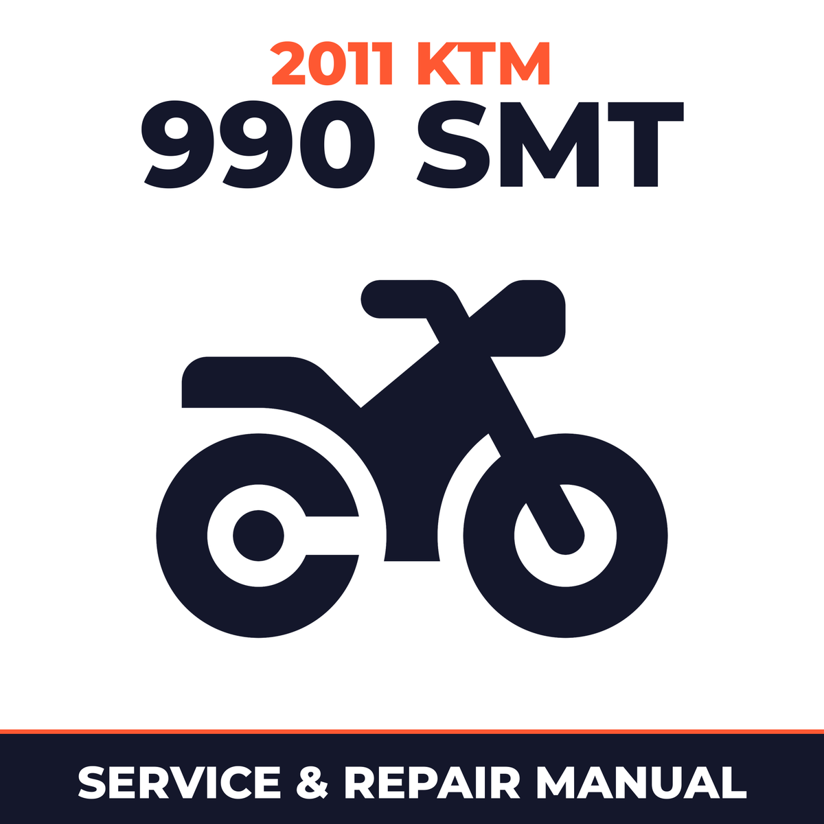 2011 KTM 990 SMT Service and Repair Manual - motorcycle workshop manual cover