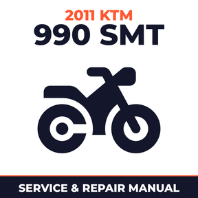 2011 KTM 990 SMT Service and Repair Manual - motorcycle workshop manual cover