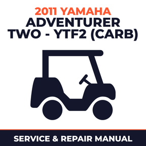 2011 Yamaha ADVENTURER TWO - YTF2 (CARB) Service and Repair Manual - golf car workshop manual cover