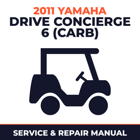 2011 Yamaha DRIVE CONCIERGE 6 (CARB) Service and Repair Manual - golf car workshop manual cover