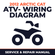 2012 Arctic Cat ATV- Wiring Diagram - ATV workshop manual cover