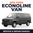 2012 Ford Econoline Van service and repair manual cover with vehicle photo