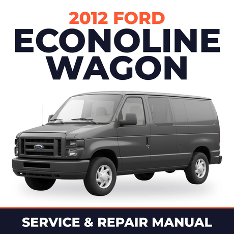 2012 Ford Econoline Wagon service and repair manual cover with vehicle photo