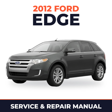2012 Ford Edge service and repair manual cover with vehicle photo