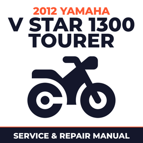 2012 Yamaha V STAR 1300 TOURER Service and Repair Manual - motorcycle workshop manual cover