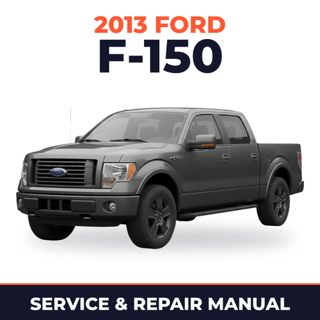 2013 Ford F-150 service and repair manual cover with vehicle photo