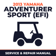 2013 Yamaha ADVENTURER SPORT (EFI) Service and Repair Manual - golf car workshop manual cover