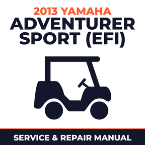 2013 Yamaha ADVENTURER SPORT (EFI) Service and Repair Manual - golf car workshop manual cover
