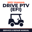 2013 Yamaha DRIVE PTV (EFI) Service and Repair Manual - golf car workshop manual cover