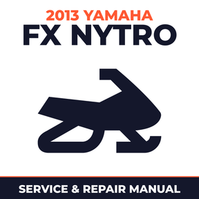 2013 Yamaha FX Nytro Service and Repair Manual - snowmobile workshop manual cover