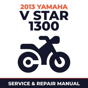 2013 Yamaha V STAR 1300 Service and Repair Manual - motorcycle workshop manual cover
