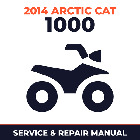 2014 Arctic Cat 1000 Service and Repair Manual - ATV workshop manual cover