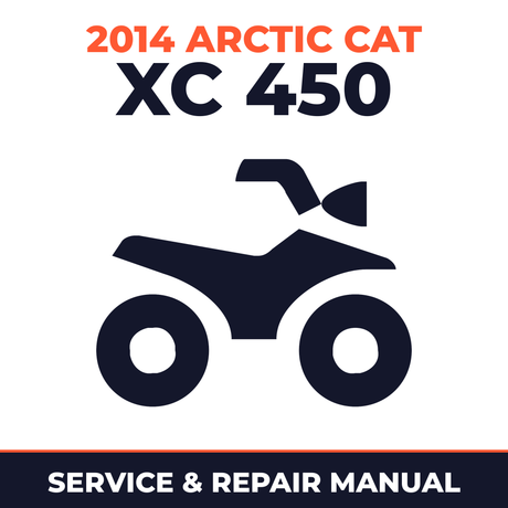 2014 Arctic Cat XC 450 Service and Repair Manual - ATV workshop manual cover