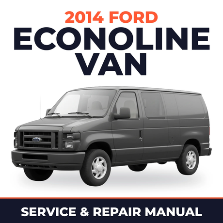 2014 Ford Econoline Van service and repair manual cover with vehicle photo