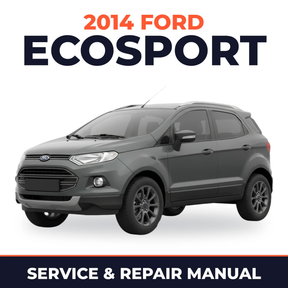 2014 Ford EcoSport service and repair manual cover with vehicle photo
