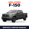 2014 Ford F-150 service and repair manual cover with vehicle photo