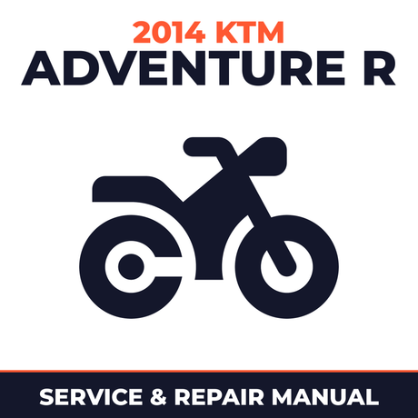2014 KTM Adventure R Service and Repair Manual - motorcycle workshop manual cover