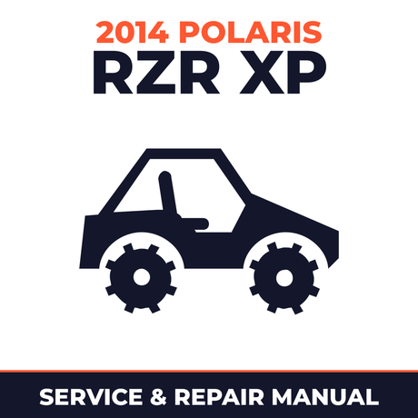 2014 Polaris RZR XP Service and Repair Manual - side-by-side workshop manual cover