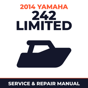 2014 Yamaha 242 LIMITED Service and Repair Manual - boat workshop manual cover