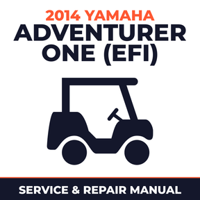 2014 Yamaha ADVENTURER ONE (EFI) Service and Repair Manual - golf car workshop manual cover