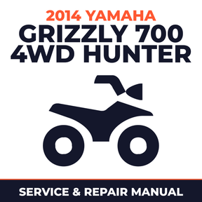 2014 Yamaha GRIZZLY 700 4WD HUNTER Service and Repair Manual - ATV workshop manual cover