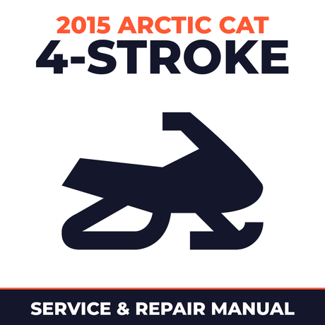 2015 Arctic Cat 4-Stroke Service and Repair Manual - snowmobile workshop manual cover