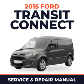 2015 Ford Transit Connect service and repair manual cover with vehicle photo