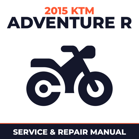 2015 KTM Adventure R Service and Repair Manual - motorcycle workshop manual cover