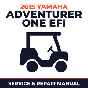 2015 Yamaha ADVENTURER ONE EFI Service and Repair Manual - golf car workshop manual cover