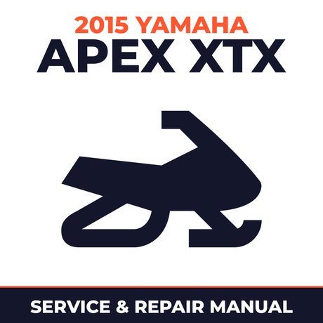 2015 Yamaha APEX XTX Service and Repair Manual - snowmobile workshop manual cover