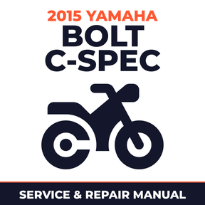 2015 Yamaha BOLT C-SPEC Service and Repair Manual - motorcycle workshop manual cover