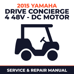 2015 Yamaha DRIVE CONCIERGE 4 48V - DC MOTOR Service and Repair Manual - golf car workshop manual cover