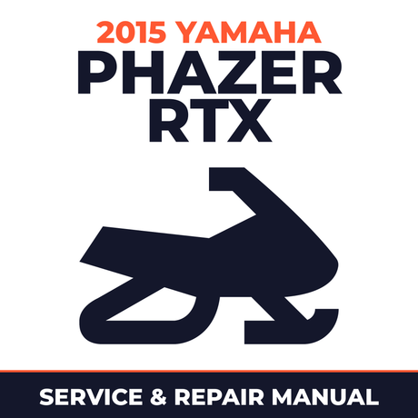 2015 Yamaha PHAZER RTX Service and Repair Manual - snowmobile workshop manual cover
