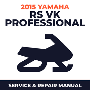 2015 Yamaha RS VK Professional Service and Repair Manual - snowmobile workshop manual cover
