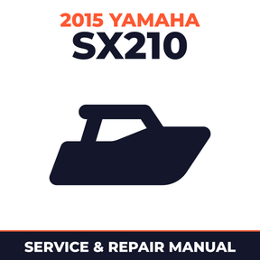 2015 Yamaha SX210 Service and Repair Manual - boat workshop manual cover