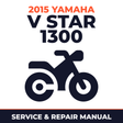 2015 Yamaha V STAR 1300 Service and Repair Manual - motorcycle workshop manual cover