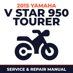 2015 Yamaha V STAR 950 TOURER Service and Repair Manual - motorcycle workshop manual cover
