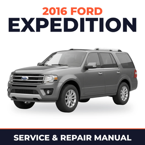 2016 Ford Expedition service and repair manual cover with vehicle photo