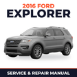 2016 Ford Explorer service and repair manual cover with vehicle photo