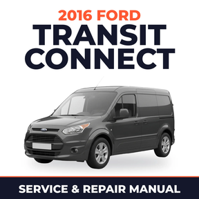 2016 Ford Transit Connect service and repair manual cover with vehicle photo