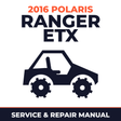 2016 Polaris Ranger ETX Service and Repair Manual - side-by-side workshop manual cover