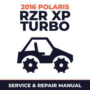 2016 Polaris RZR XP Turbo Service and Repair Manual - side-by-side workshop manual cover